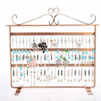 Hot-selling Three-tier Iron Display Rack Double-sided Earring Storage Rack Wholesale Nihaojewelry main image 4