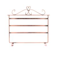 Hot Sale Drei Schicht Ige Ohrringe Display Rack Ohrringe Aufbewahrung Sregal Schmiedeeisen Schmuck Display Rack Doppelseitige Ohrring Rack main image 5