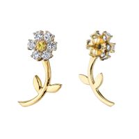 New Wave Summer Solid Color Small Daisy Flowers Earrings Simple Small Earrings Wholesale Nihaojewelry sku image 3
