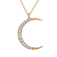 Bijoux De Mode Nouvelle Créative Diamant Creux Soleil Étoile Lune Pendentif Collier En Gros Nihaojewelry main image 4