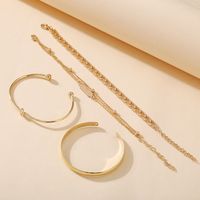 New Jewelry Creative Simple Chain Ring Bracelet Set 5 Piece Set Wholesale Nihaojewelry main image 3
