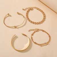 New Jewelry Creative Simple Chain Ring Bracelet Set 5 Piece Set Wholesale Nihaojewelry main image 4
