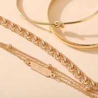 New Jewelry Creative Simple Chain Ring Bracelet Set 5 Piece Set Wholesale Nihaojewelry main image 5