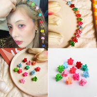 Hairpin Candy Color Small Flower Hairpin Scratch Clip Headdress 12 Random Colors Wholesale Nihaojewelry main image 1