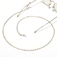 الساخن قسم الأزياء بسيطة الذهبي الجوف النحاس النظارات سلسلة حبل الجملة Nihaojewelry main image 5