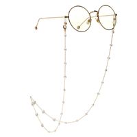 New Peach Heart Pearl Gold Glasses Chain Necklace Sunglasses Anti-lost Wholesale Nihaojewelry main image 3