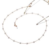 New Peach Heart Pearl Gold Glasses Chain Necklace Sunglasses Anti-lost Wholesale Nihaojewelry main image 4