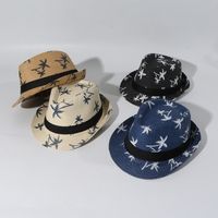 Children's Sun Hat Jazz Straw Hat Summer Baby Top Hat Summer Shade Wholesale Nihaojewelry main image 6