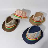 Children's Hat Summer Sun  Jazz Top Hat Summer Straw Hat Fashion Women's Hat Wholesale Nihaojewelry main image 1