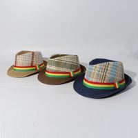 Chapeau Pour Enfants Soleil D'été Jazz Chapeau Haut De Forme Chapeau De Paille D'été Chapeau De Femmes En Gros Nihaojewelry main image 5