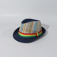 Children's Hat Summer Sun  Jazz Top Hat Summer Straw Hat Fashion Women's Hat Wholesale Nihaojewelry main image 4