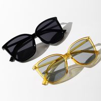 Korean  Popular New Big Frame Fashion Sunglasses Summer Transparent Color Sunglasses Wholesale Nihaojewelry main image 1