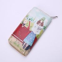 Korean Pu Cartoon Long Ladies Wallet New Mini Mobile Phone Bag Wholesale Nihaojewelry sku image 1