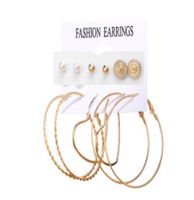 Hot Sale Earrings Set  Pairing Creative Simple Love Circle Earrings Wholesale Nihaojewelry sku image 1