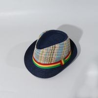 Children's Hat Summer Sun  Jazz Top Hat Summer Straw Hat Fashion Women's Hat Wholesale Nihaojewelry sku image 1