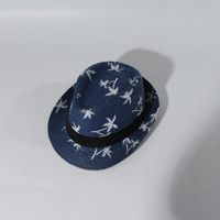 Children's Sun Hat Jazz Straw Hat Summer Baby Top Hat Summer Shade Wholesale Nihaojewelry sku image 1
