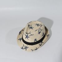Children's Sun Hat Jazz Straw Hat Summer Baby Top Hat Summer Shade Wholesale Nihaojewelry sku image 2