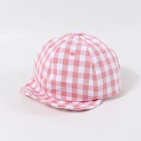 Children's Hat Summer Sunscreen Plaid Cap Baby Thin Section Soft-brimmed Hat Korean Baseball Cap Wholesale Nihaojewelry sku image 1