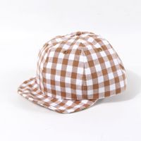 Children's Hat Summer Sunscreen Plaid Cap Baby Thin Section Soft-brimmed Hat Korean Baseball Cap Wholesale Nihaojewelry sku image 4