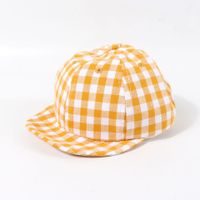 Children's Hat Summer Sunscreen Plaid Cap Baby Thin Section Soft-brimmed Hat Korean Baseball Cap Wholesale Nihaojewelry sku image 5
