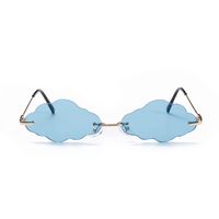 Borderless Cloud Sunglasses Candy Summer Color Concave Shape New Sunglasses Wholesale Nihaojewelry sku image 7