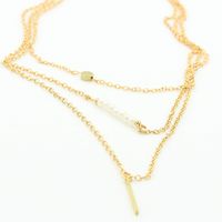 New Fashion Simple  Beautiful   Pearl Sticks Multi-layer Necklace Nihaojewelry Wholesale main image 6