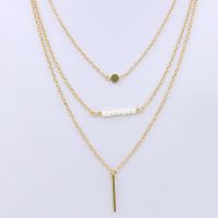 New Fashion Simple  Beautiful   Pearl Sticks Multi-layer Necklace Nihaojewelry Wholesale sku image 1
