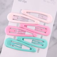 Korean Candy Color Cute Children Simple Water Drop Hairpin Side Clip Hairpin Wholesale Nihaojewelry main image 2