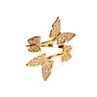 New Fashion Trend Open Ring Simple Exquisite Butterfly Ring Wholesale Nihaojewelry main image 1