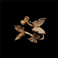 New Fashion Trend Open Ring Simple Exquisite Butterfly Ring Wholesale Nihaojewelry main image 5