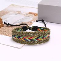 Hot Sale Bohemian Retro Braided Simple Colorful Totem Hand Rope Bracelet Nihaojewelry main image 3