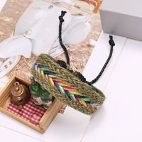 Hot Sale Bohemian Retro Braided Simple Colorful Totem Hand Rope Bracelet Nihaojewelry main image 4