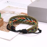 Hot Sale Bohemian Retro Braided Simple Colorful Totem Hand Rope Bracelet Nihaojewelry main image 5