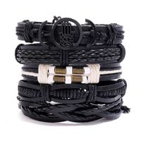 Hot-selling  Retro Woven Cowhide Bracelet Diy Combination  Bracelet main image 1