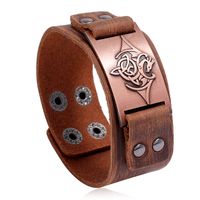 Hot-selling Simple Men's Retro Cowhide Bracelet Rock Locomotive Jewelry Nihaojewelry main image 1