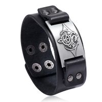 Hot-selling Simple Men's Retro Cowhide Bracelet Rock Locomotive Jewelry Nihaojewelry main image 6