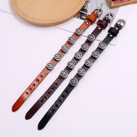New Retro Men's Leather Punk Style Cross Bracelet For Women Wholesale Nihaojewelry main image 4