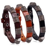 Hot-selling Punk Retro Simple And Versatile Student Accessories Adjustable Cowhide Bracelet Nihaojewelry main image 1