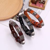 Hot-selling Punk Retro Simple And Versatile Student Accessories Adjustable Cowhide Bracelet Nihaojewelry main image 3
