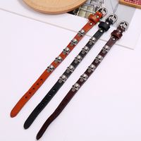 Hot-selling Accessories New Punk Style Skull Leather Trend Men And Women Student Jewelry Bracelet main image 4