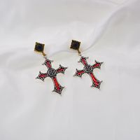 Simple Style Simple Cool Handsome And Exaggerated Cross Ear Bone Earrings Wholesale Nihaojewelry main image 3