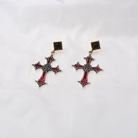 Simple Style Simple Cool Handsome And Exaggerated Cross Ear Bone Earrings Wholesale Nihaojewelry main image 4
