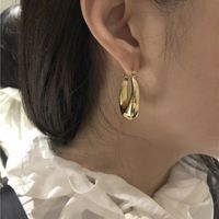 Boucles D&#39;oreilles Bague Minimaliste Goutte D&#39;eau Design Brillant Boucle D&#39;oreille En Gros Nihaojewelry main image 6