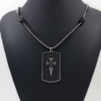 Boys Short Cross Sword Alloy Brand Fashion Necklace For Gifts Nihaojewelry main image 3