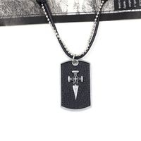 Boys Short Cross Sword Alloy Brand Fashion Necklace For Gifts Nihaojewelry main image 5