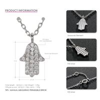 Fashion 925 Silver Necklace Micro-inlaid Zircon Pendant Women's Simple Clavicle Chain Wholesale Nihaojewelry main image 5