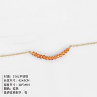 Fashion Layered Women's  316l Stainless Steel Gold-plated Short Necklace Wholesale Nihaojewelry main image 3