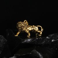 Hot Selling Classic Domineering Lion Animal Pendant Necklace Titanium Steel Necklace Wholesale Nihaojewelry main image 4