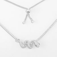 Fashion Snake-shaped Necklace Diamond Pendant Necklace Wholesale Nihaojewelry main image 3