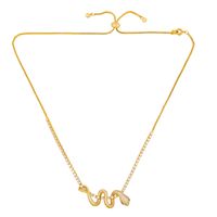 Fashion Snake-shaped Necklace Diamond Pendant Necklace Wholesale Nihaojewelry main image 6